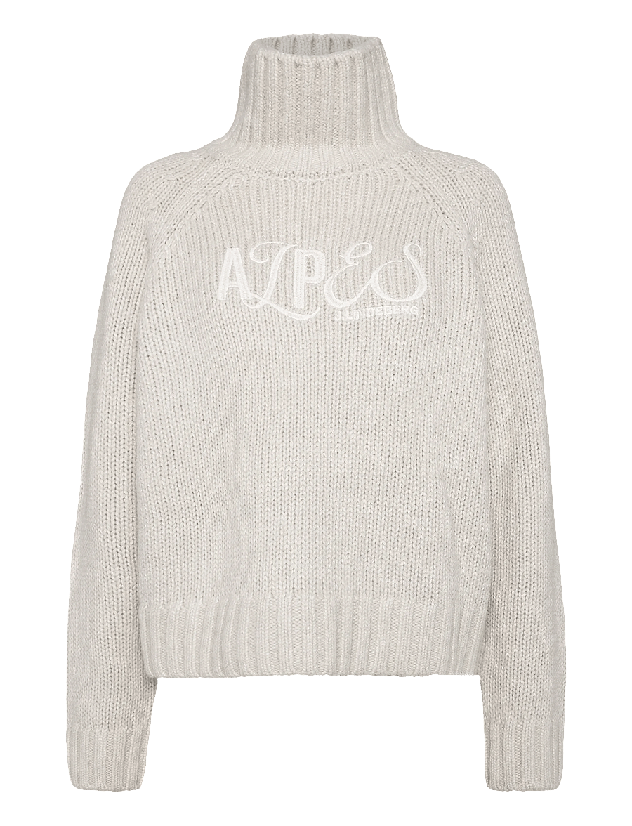 J. Lindeberg - APRIL CHUNKY KNIT TURTLENECK - striktrøjer - moonbeam - 1
