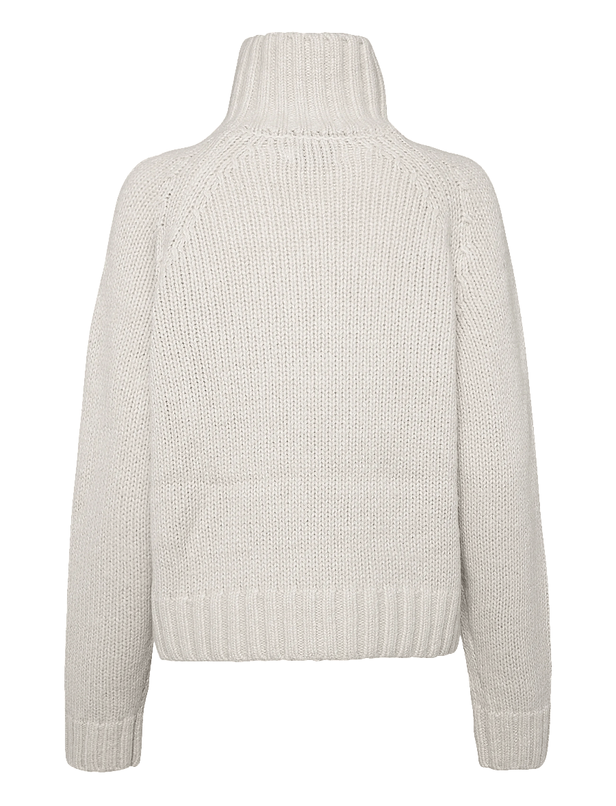 J. Lindeberg - APRIL CHUNKY KNIT TURTLENECK - striktrøjer - moonbeam - 2
