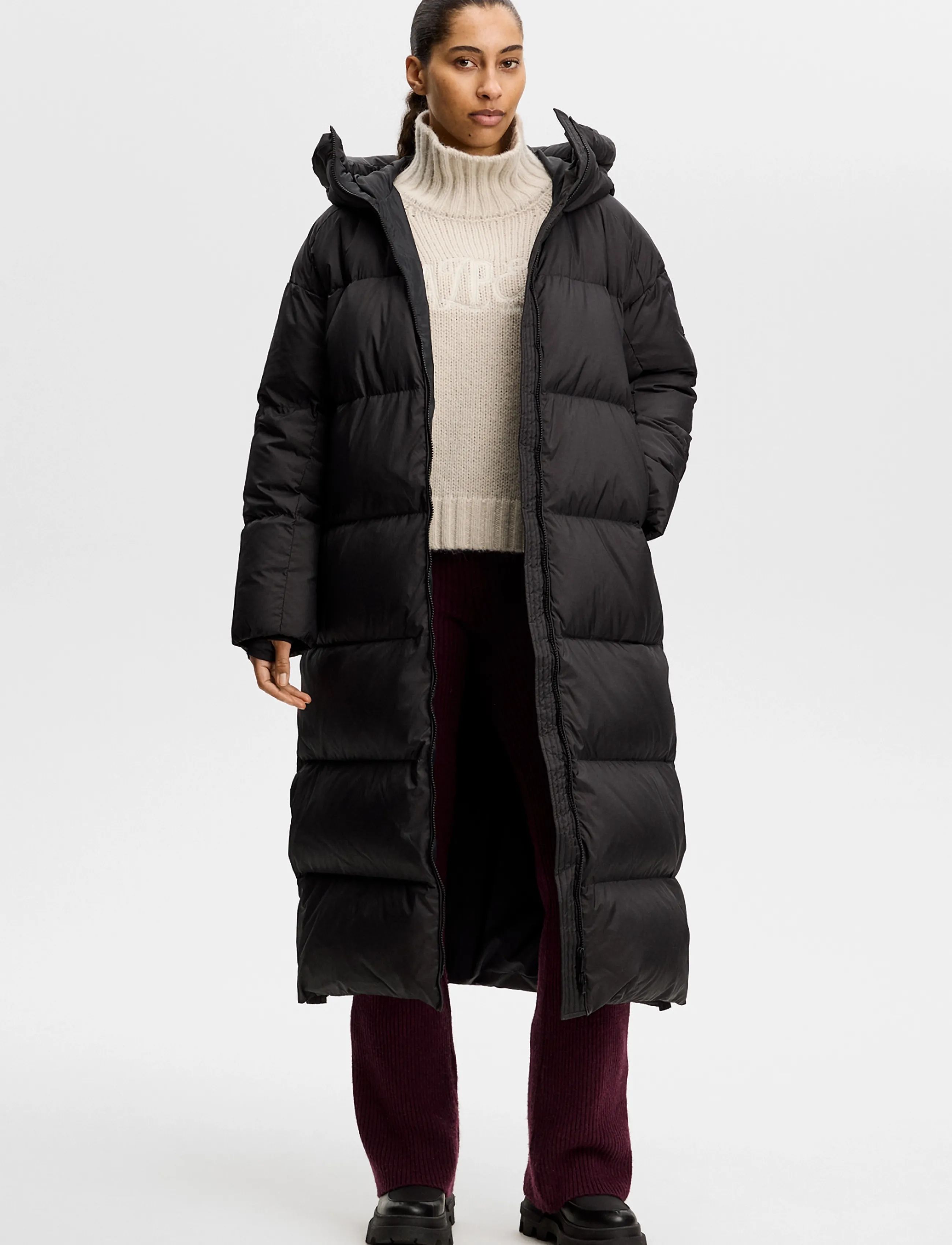J. Lindeberg - APRIL CHUNKY KNIT TURTLENECK - jumpers - moonbeam - 3