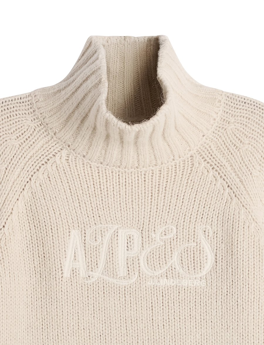 J. Lindeberg - APRIL CHUNKY KNIT TURTLENECK - striktrøjer - moonbeam - 5