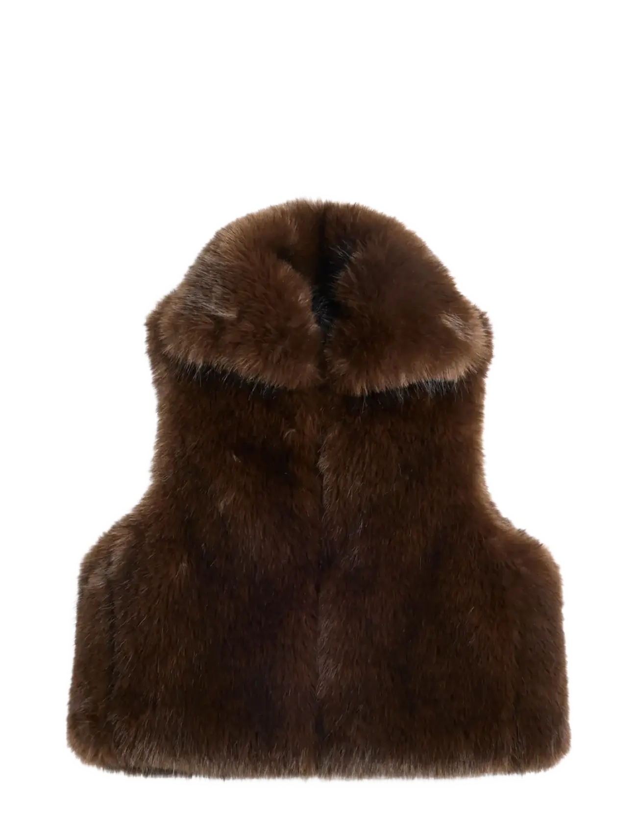 J. Lindeberg DARIA FAUX FUR BALL VEST - Vests - SEAL BROWN / brown