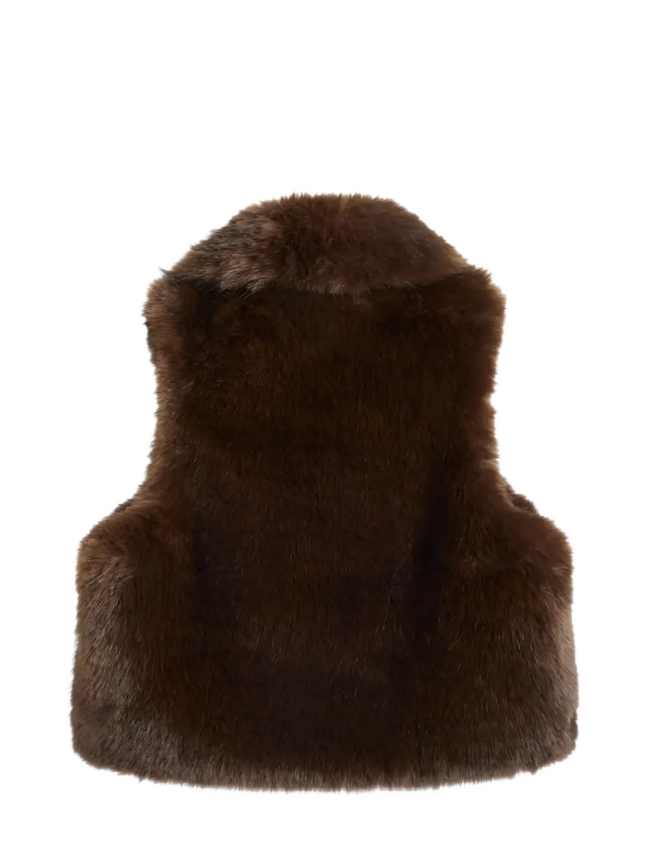 J. Lindeberg - DARIA FAUX FUR BALL VEST - fleece & teddy vests - seal brown - 1
