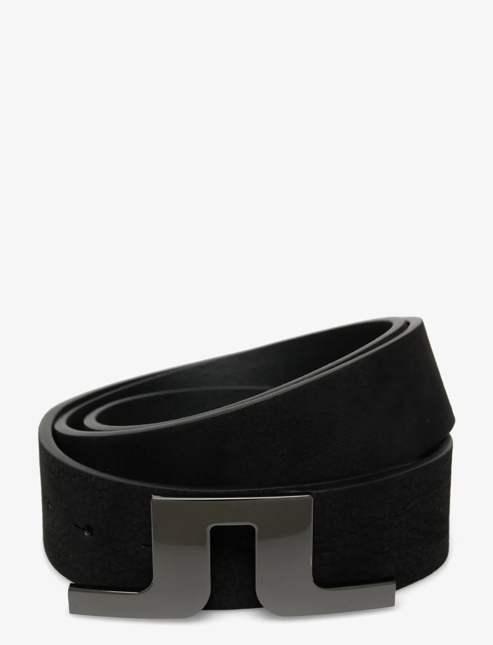 J. Lindeberg - Bridger Nubuck Leather Belt - klassiska skärp - black - 0