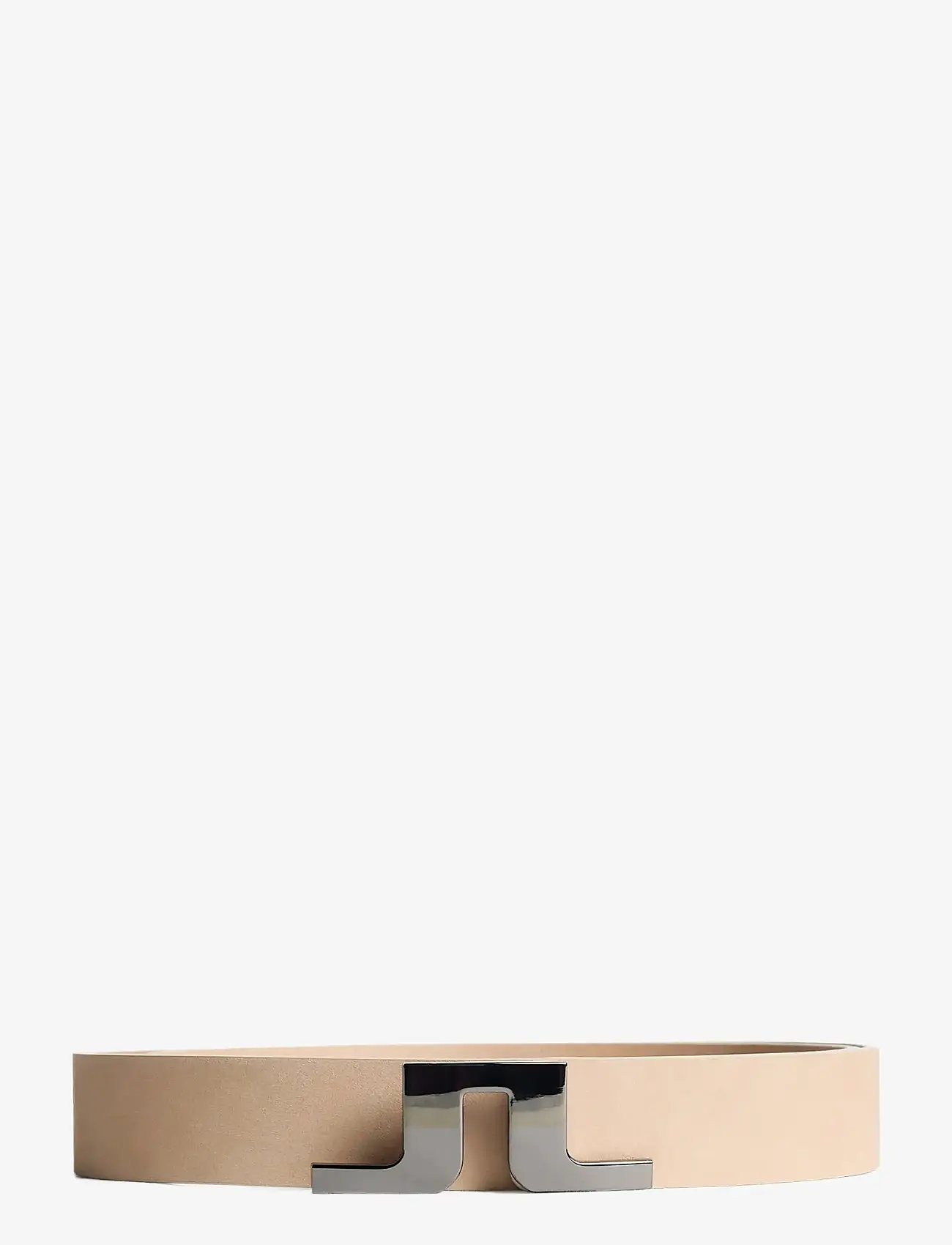 J. Lindeberg - Bridger Nubuck Leather Belt - classic belts - moonbeam - 0