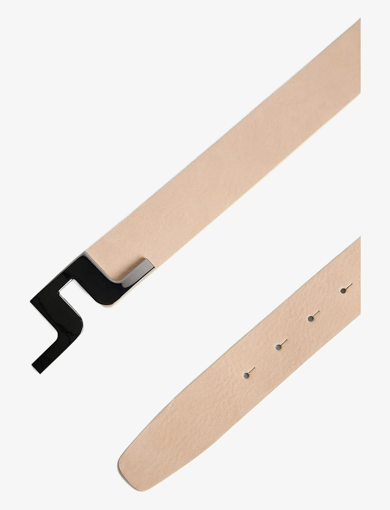 J. Lindeberg - Bridger Nubuck Leather Belt - classic belts - moonbeam - 1