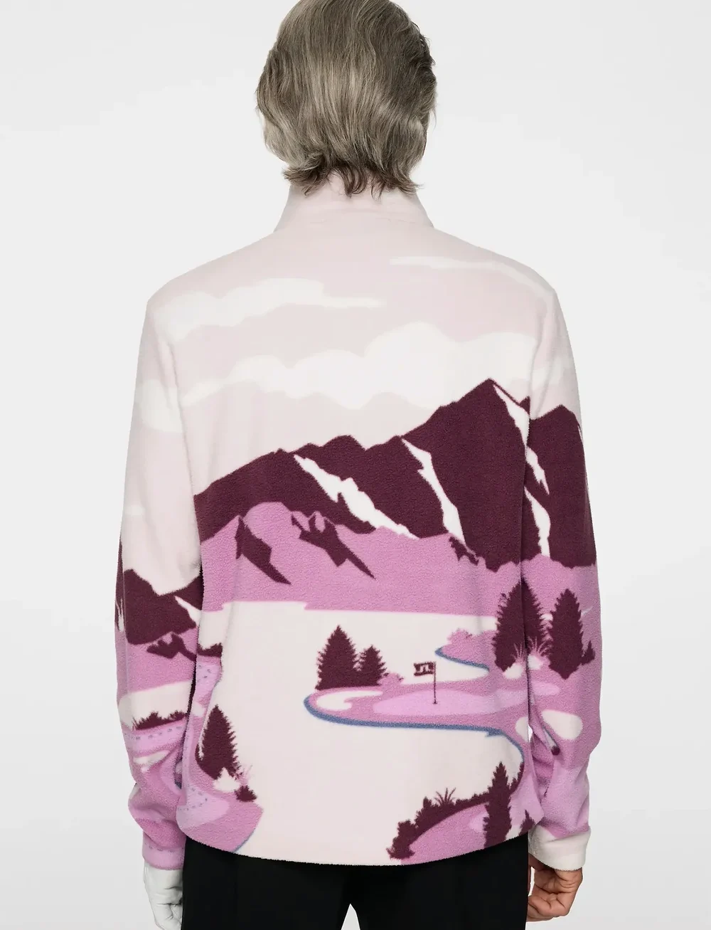 J. Lindeberg - Sammie Pile Jacket - fleece & midlayer - landscape fleece purple l - 3