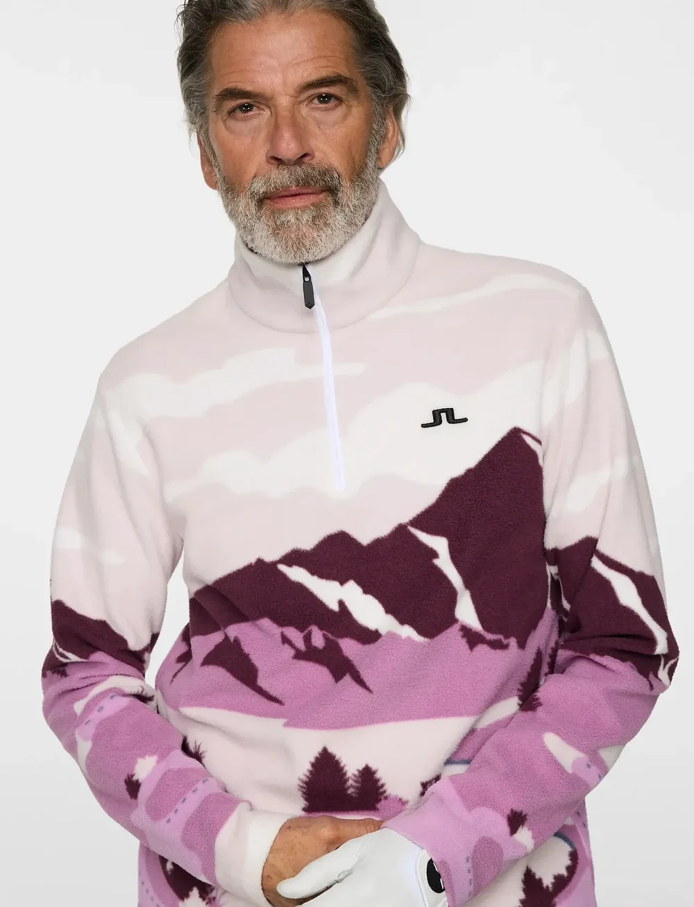 J. Lindeberg - Sammie Pile Jacket - fleece & midlayer - landscape fleece purple l - 5