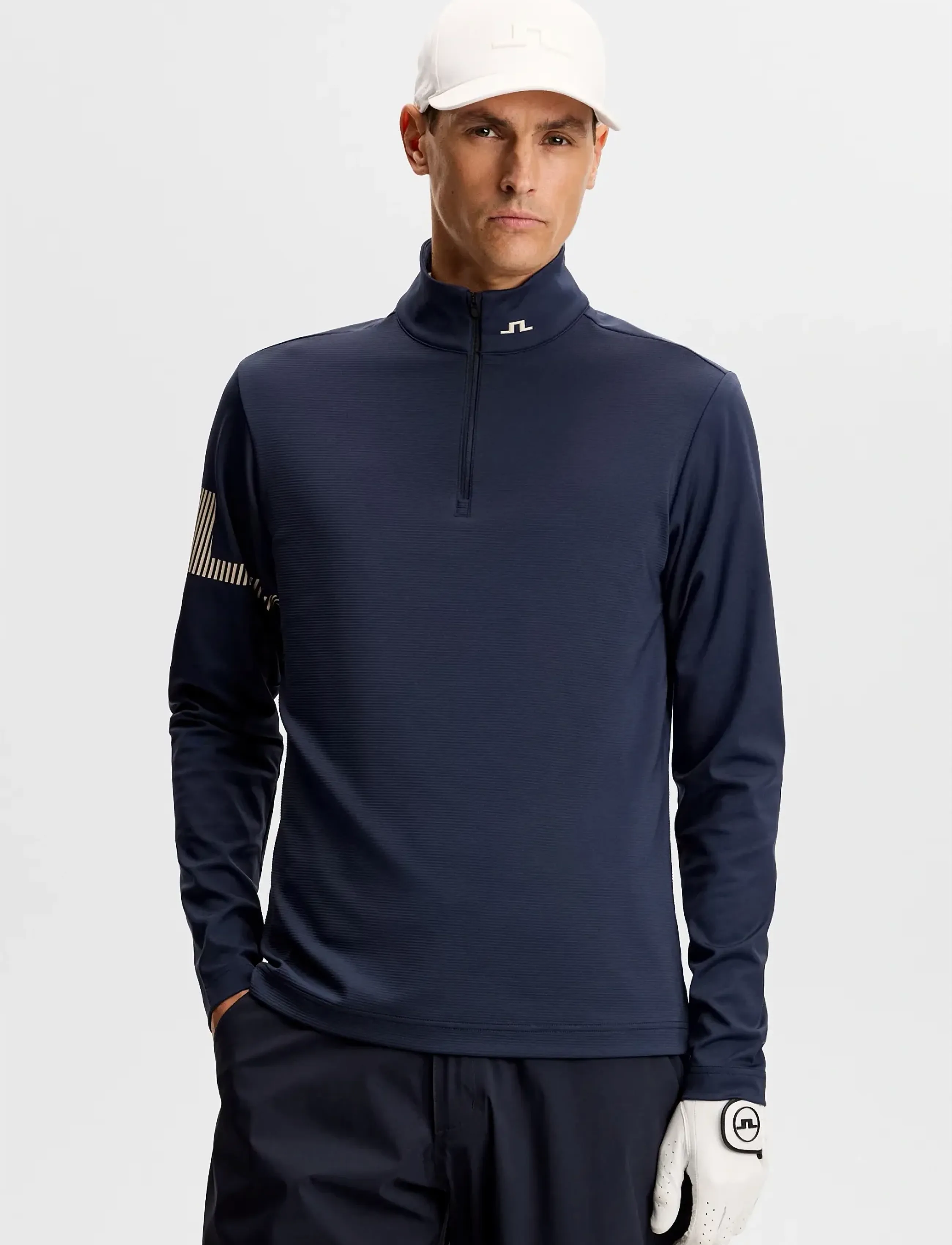 J. Lindeberg Heath Strike Mid Layer - Skandinavisk - JL NAVY / navy