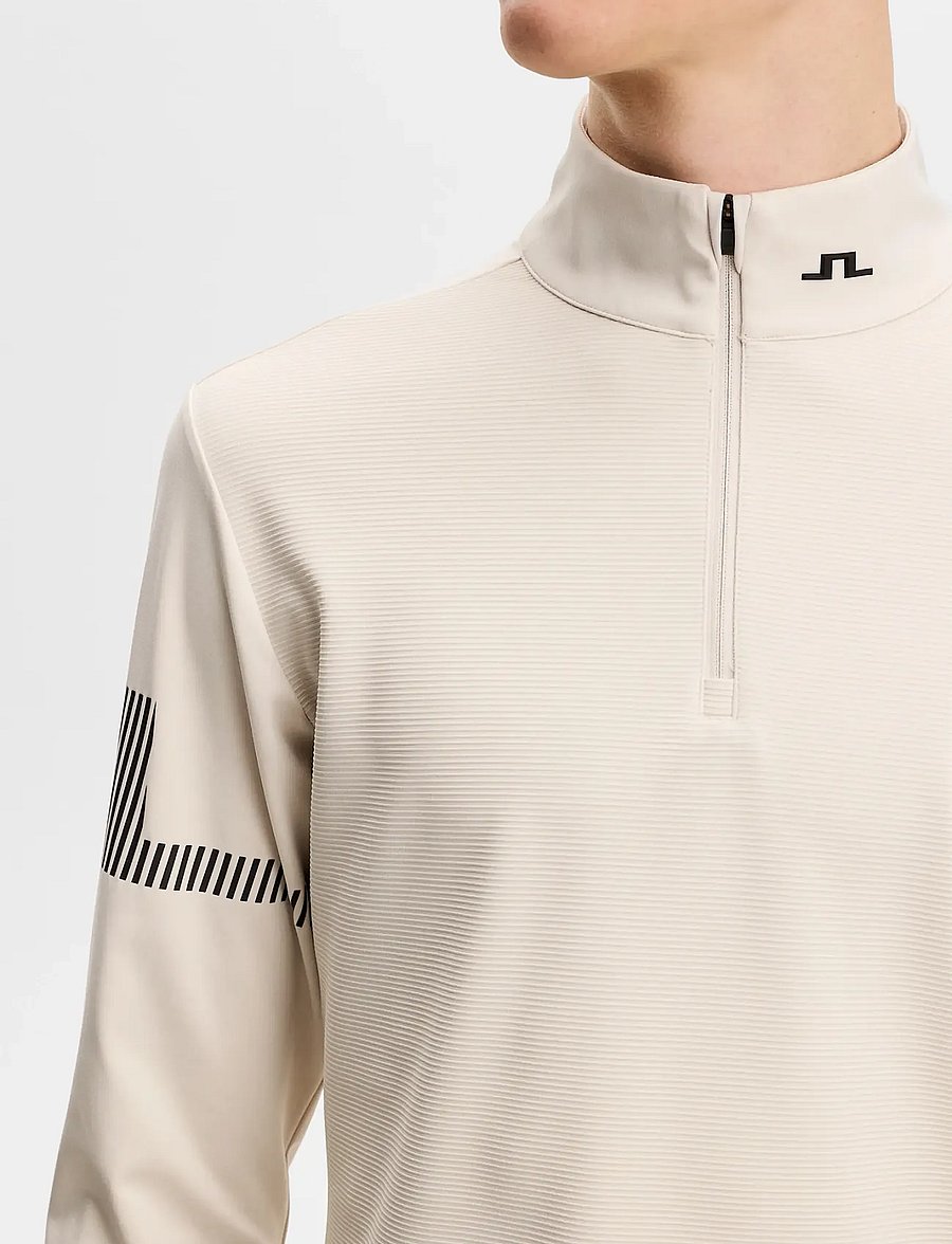 J. Lindeberg - Heath Strike Mid Layer - fleece & mellanlager - moonbeam - 5
