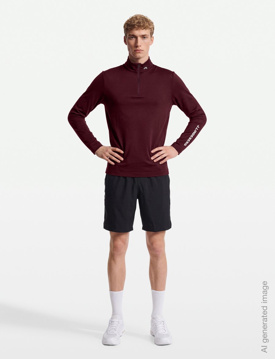 J. Lindeberg - Tour Tech Mid Layer - fleece & mellanlager - winetasting - 0