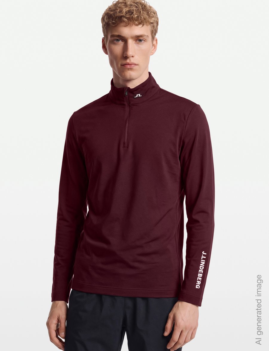 J. Lindeberg - Tour Tech Mid Layer - fleece & mellanlager - winetasting - 3