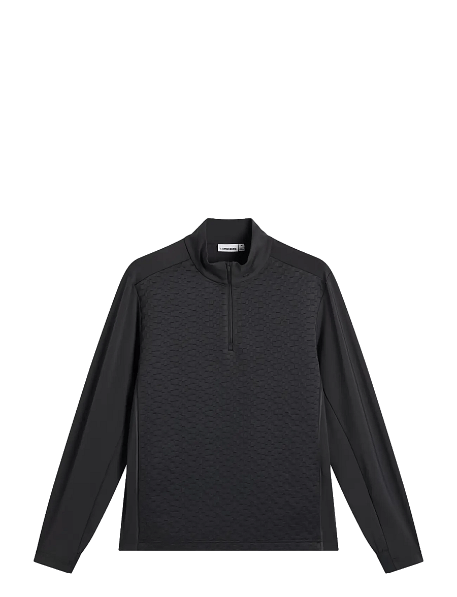 J. Lindeberg - LASSY QUARTER ZIP MID LAYER - fleece og mellemlag - black - 1