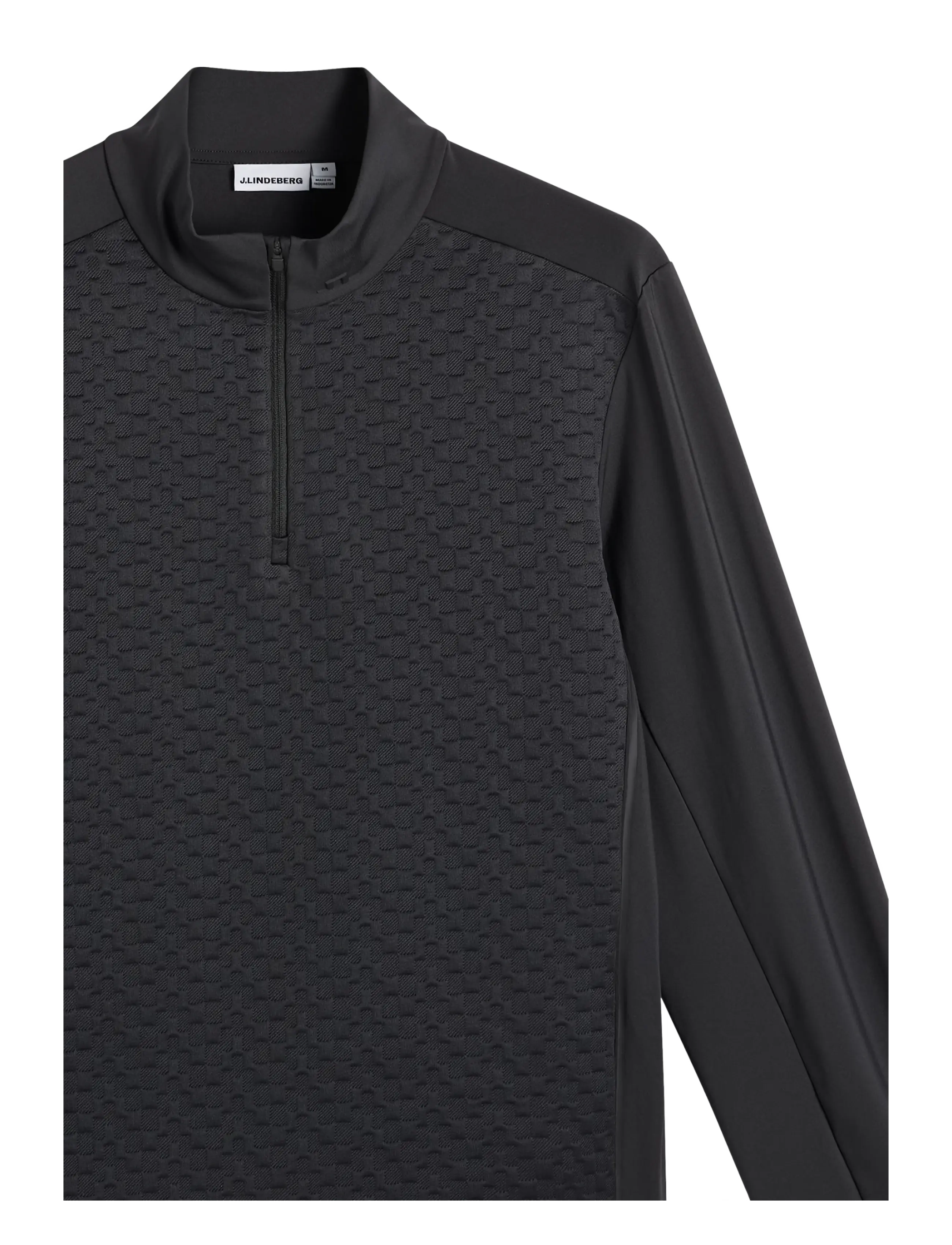 J. Lindeberg - LASSY QUARTER ZIP MID LAYER - fleece og mellemlag - black - 2