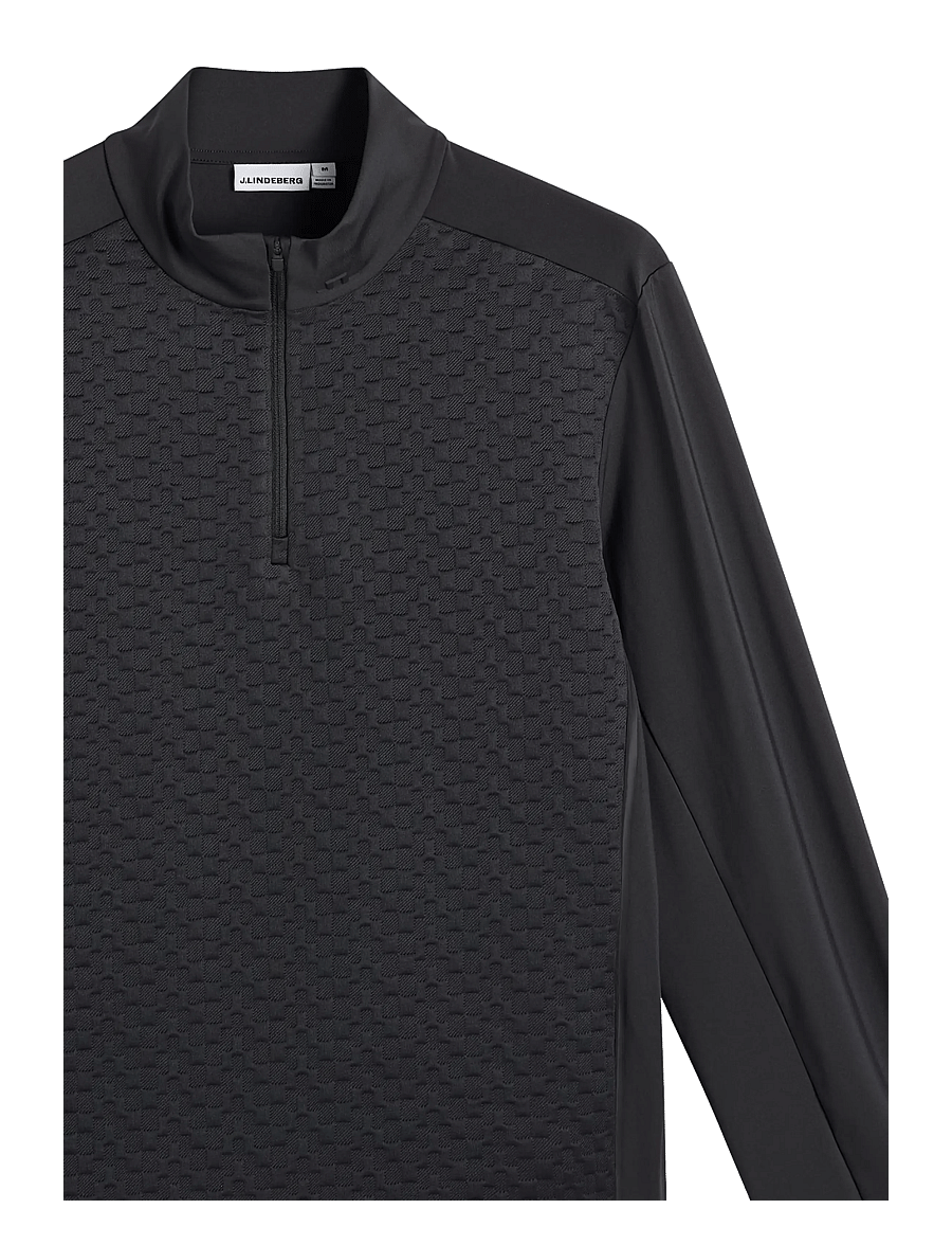 J. Lindeberg - LASSY QUARTER ZIP MID LAYER - fleece og mellemlag - black - 2