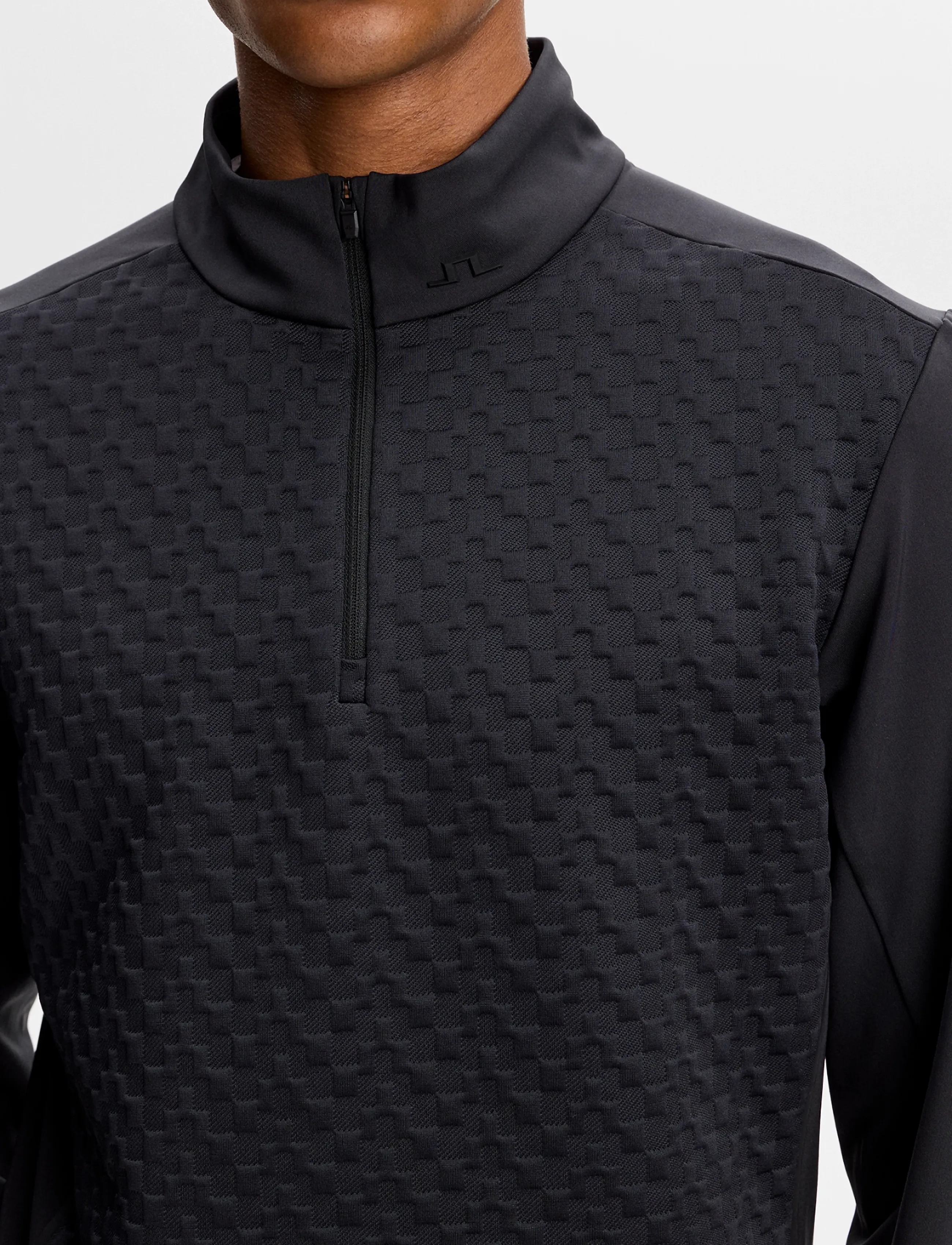 J. Lindeberg - LASSY QUARTER ZIP MID LAYER - fleece og mellemlag - black - 5
