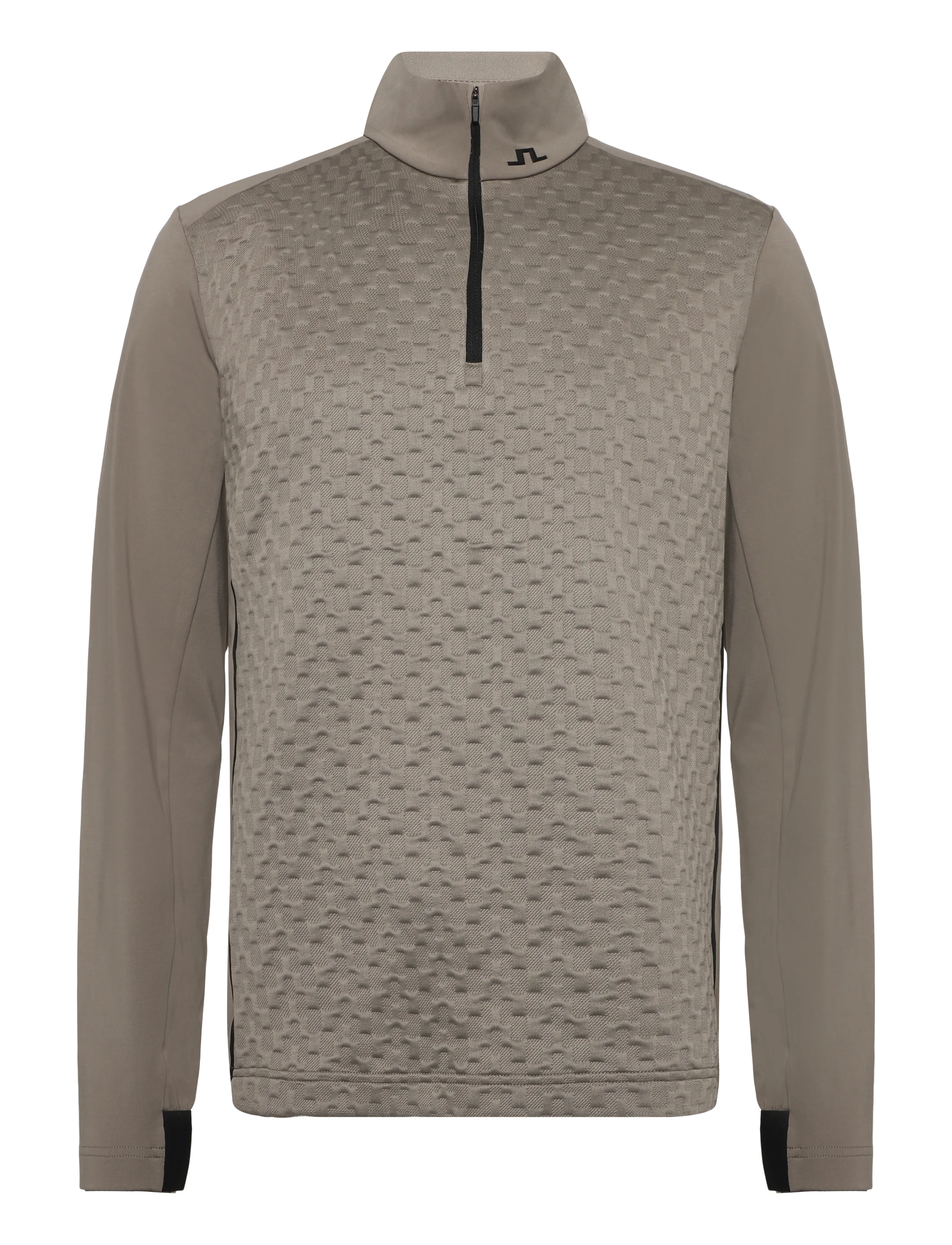 J. Lindeberg - LASSY QUARTER ZIP MID LAYER - fleeces & midlayers - brindle - 1
