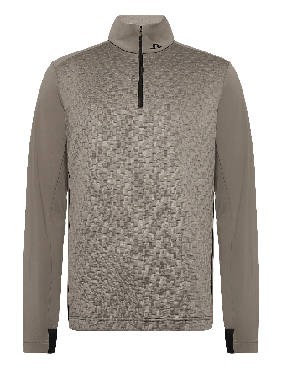 J. Lindeberg - LASSY QUARTER ZIP MID LAYER - fleece og mellemlag - brindle - 1