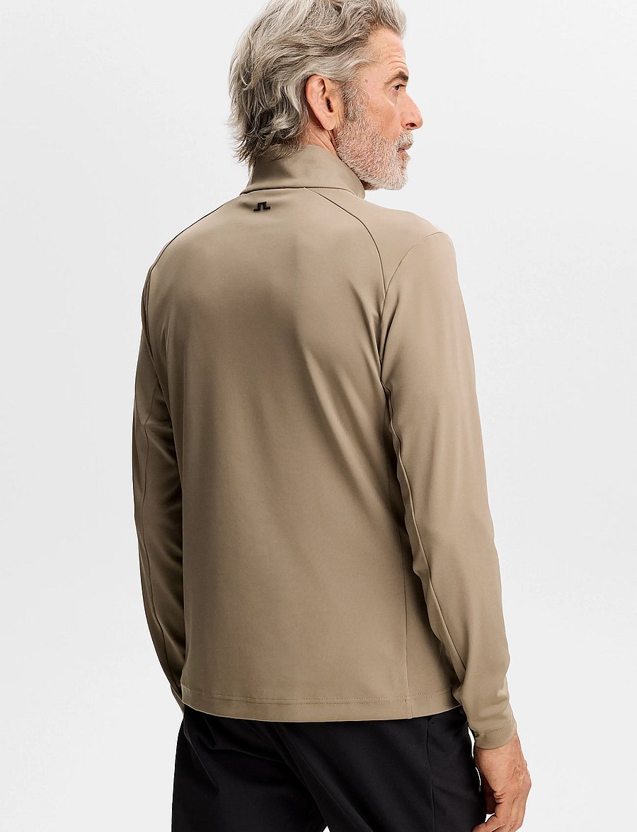 J. Lindeberg - LASSY QUARTER ZIP MID LAYER - fleece og mellemlag - brindle - 3