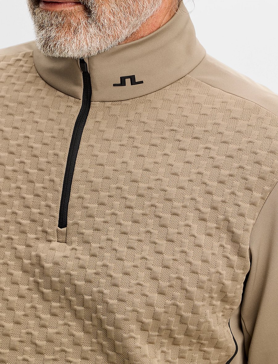 J. Lindeberg - LASSY QUARTER ZIP MID LAYER - fleece og mellemlag - brindle - 5