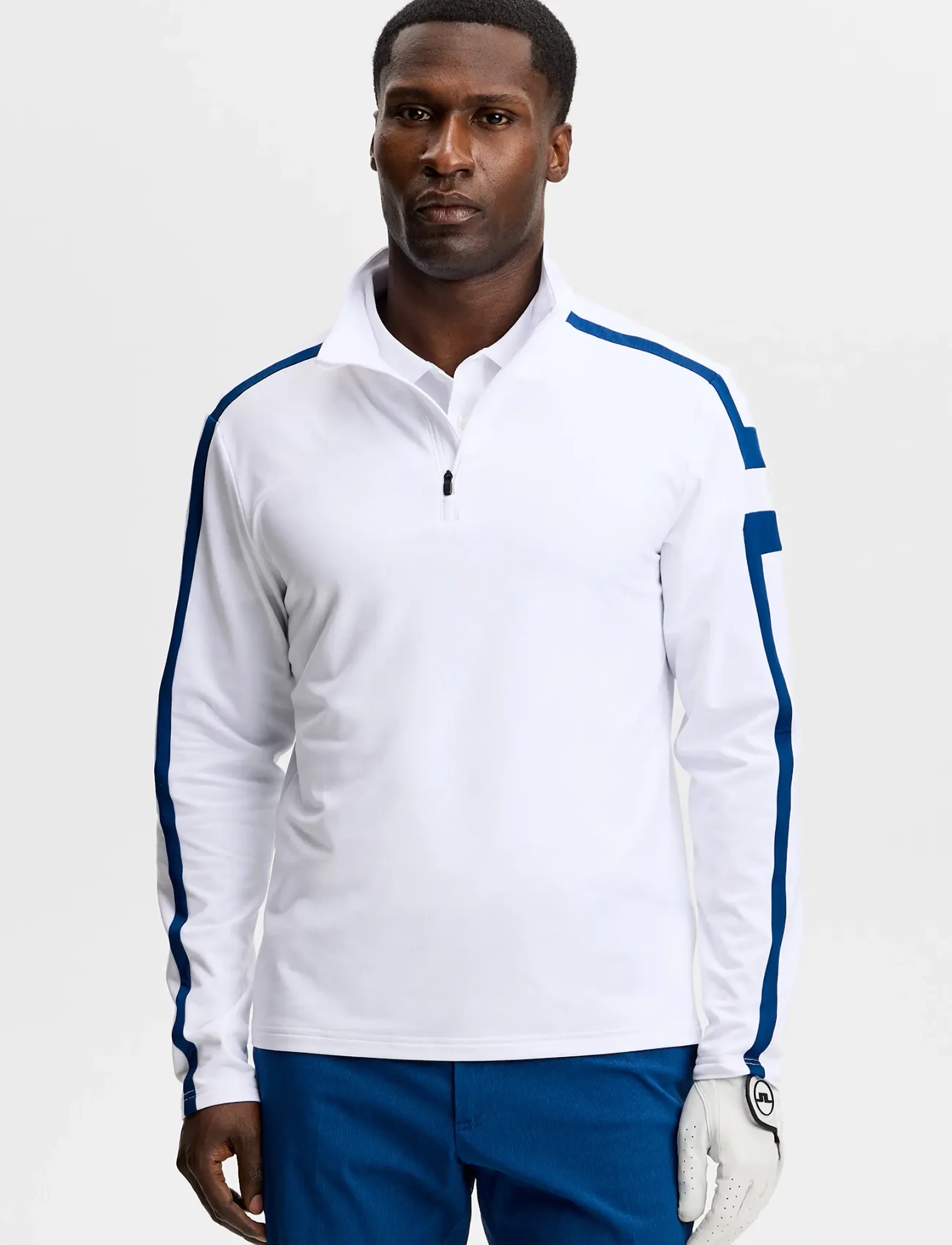 J. Lindeberg Keaton Quarter Zip Mid Layer, S, Sport Fleeces & Midlayers, Weiß - Männerswear