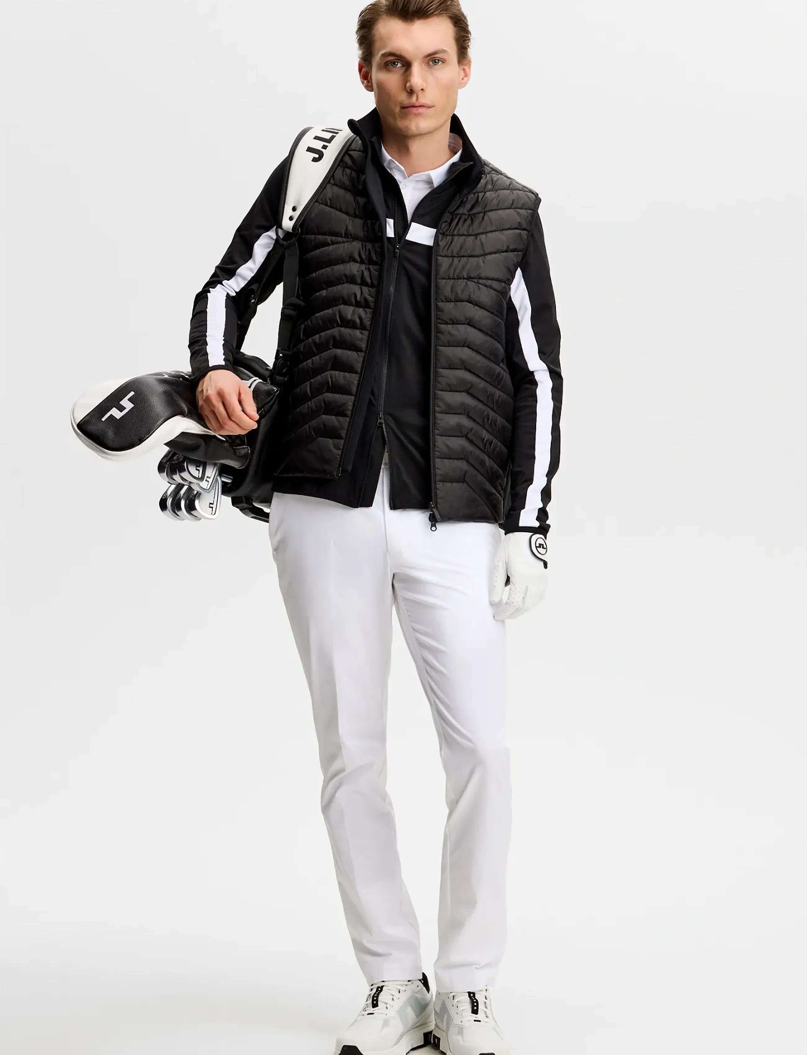 J. Lindeberg - Jarvis Mid Layer - forårsjakker - black - 4