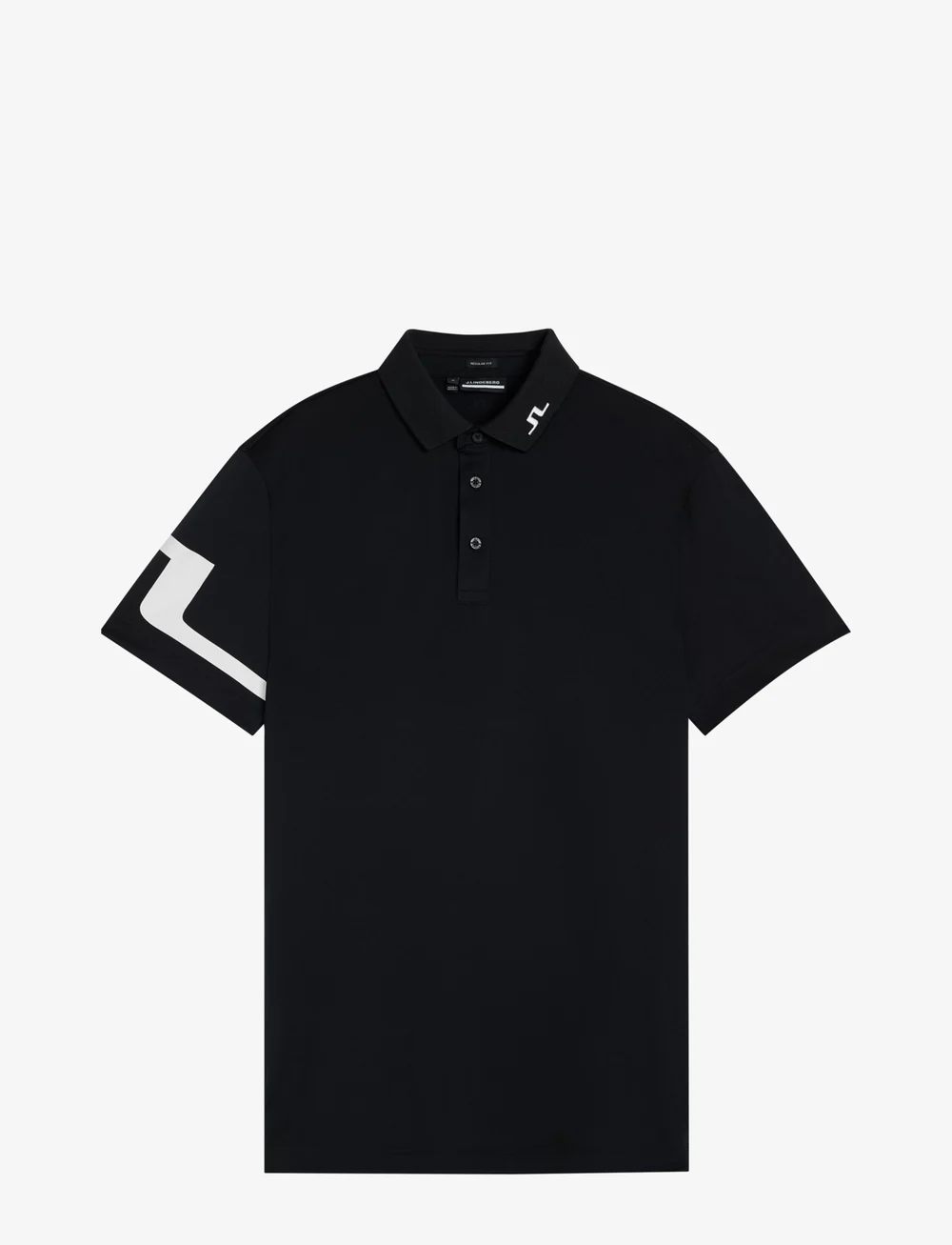 J. Lindeberg - Heath Regular Fit Golf Polo - toppe & t-shirts - black - 1