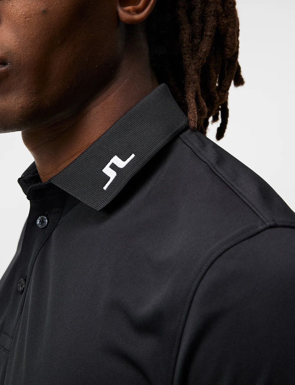 J. Lindeberg - Heath Regular Fit Golf Polo - toppe & t-shirts - black - 5