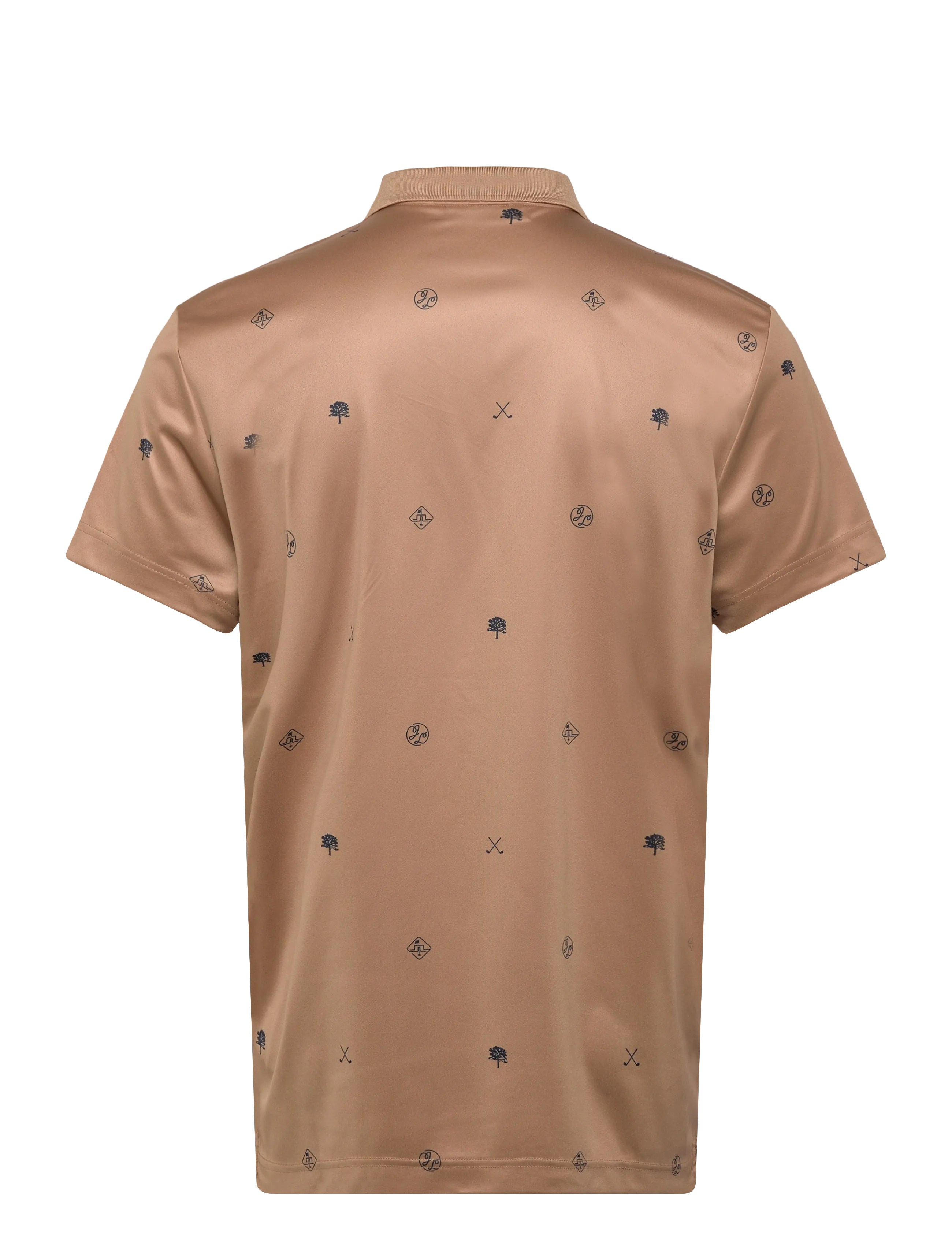 J. Lindeberg - Club House Motif Polo - tops & t-shirts - golf micro tigers eye s - 1