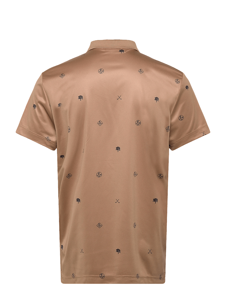 J. Lindeberg - Club House Motif Polo - tops & t-shirts - golf micro tigers eye s - 1
