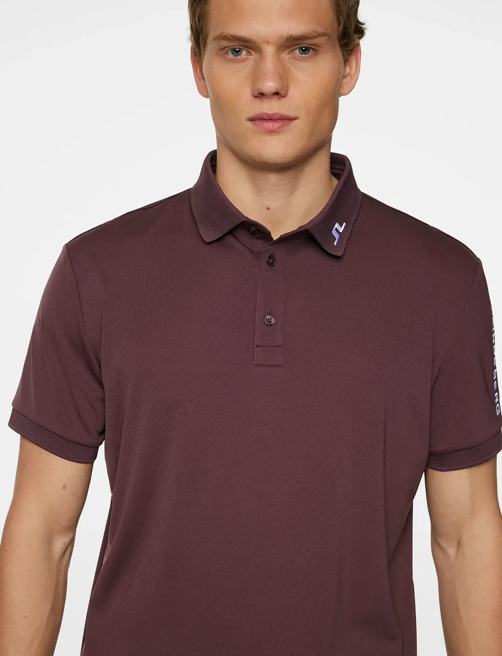 J. Lindeberg - Tour Tech Polo - toppar & t-shirts - huckleberry - 5
