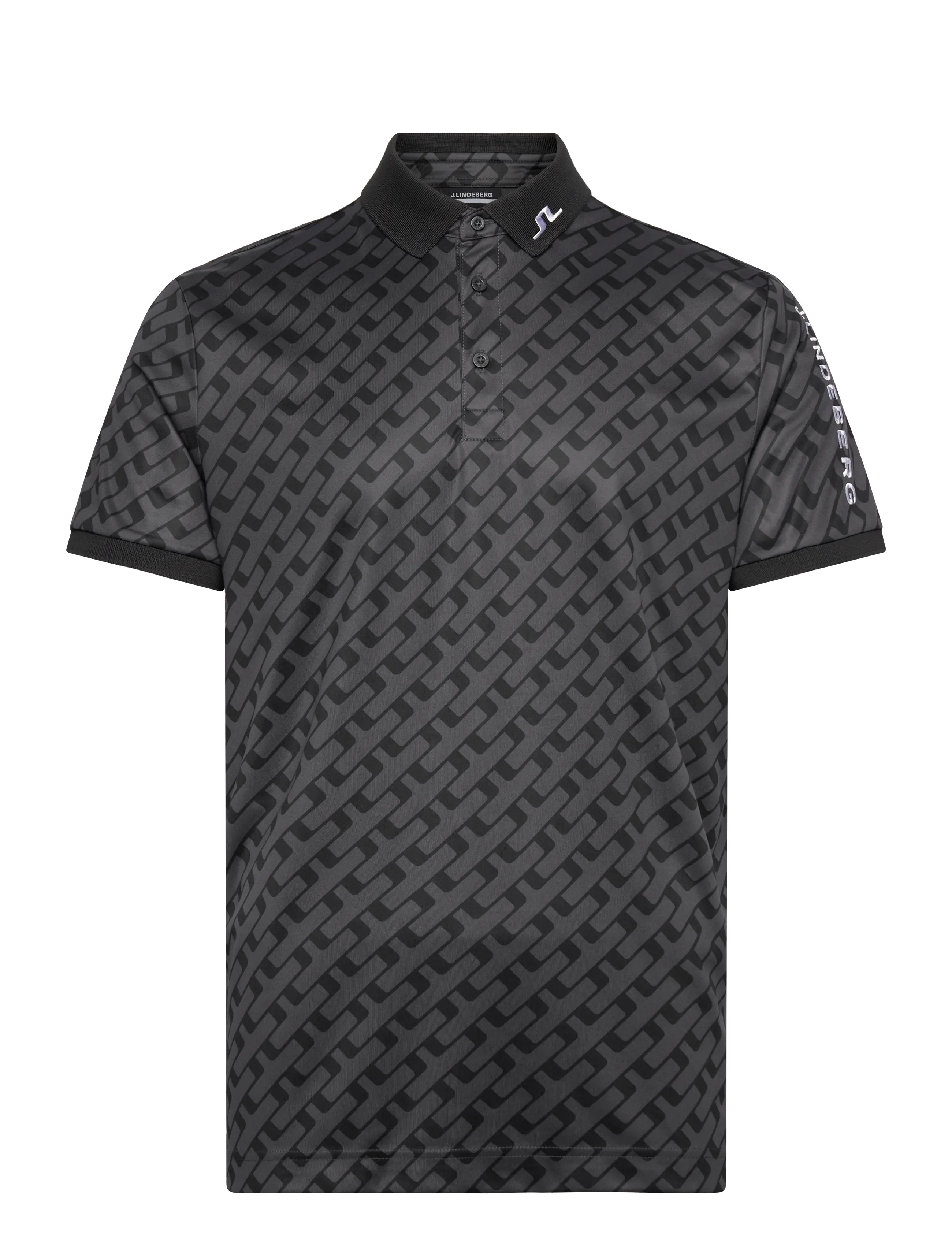 Tour Tech Print Polo - TOUR GEO TONAL BLACK M