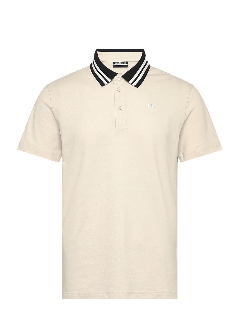 J. Lindeberg - Bjorn Polo - toppar & t-shirts - moonbeam - 1