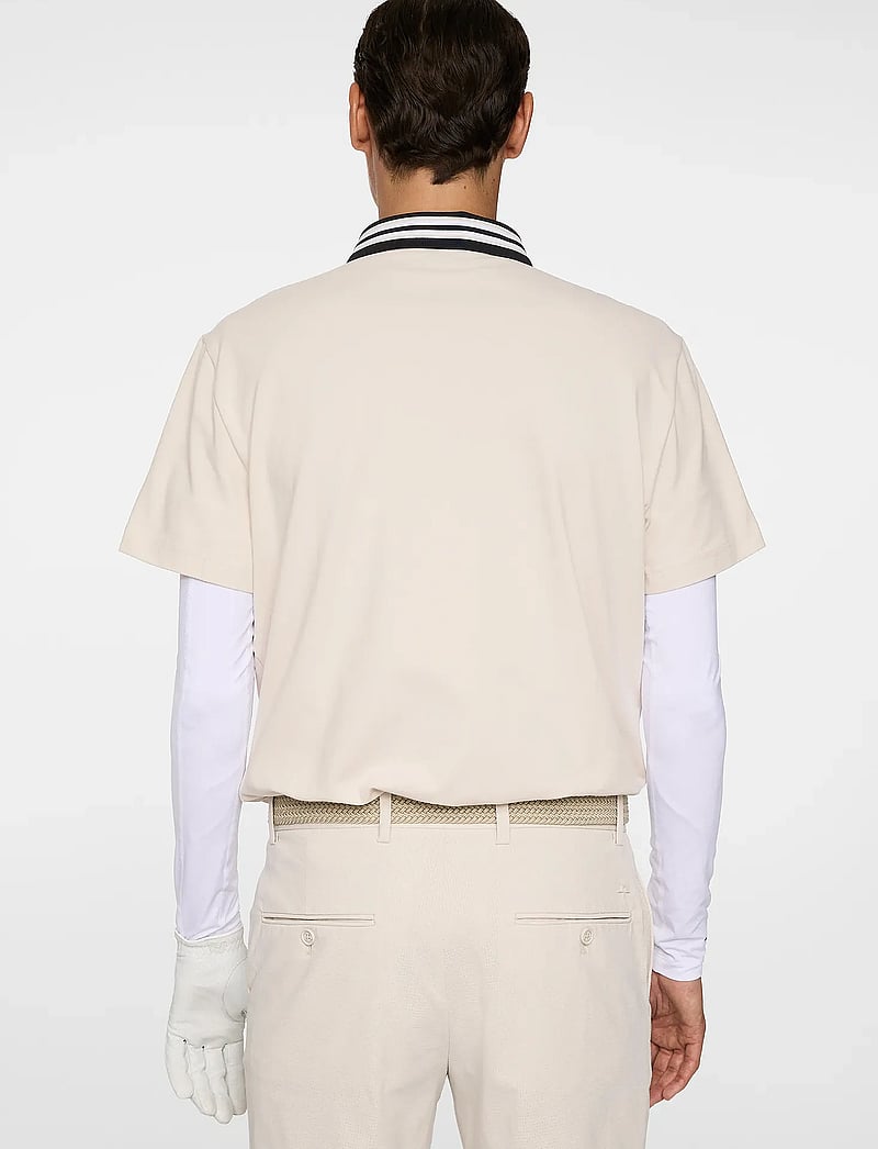 J. Lindeberg - Bjorn Polo - toppar & t-shirts - moonbeam - 3