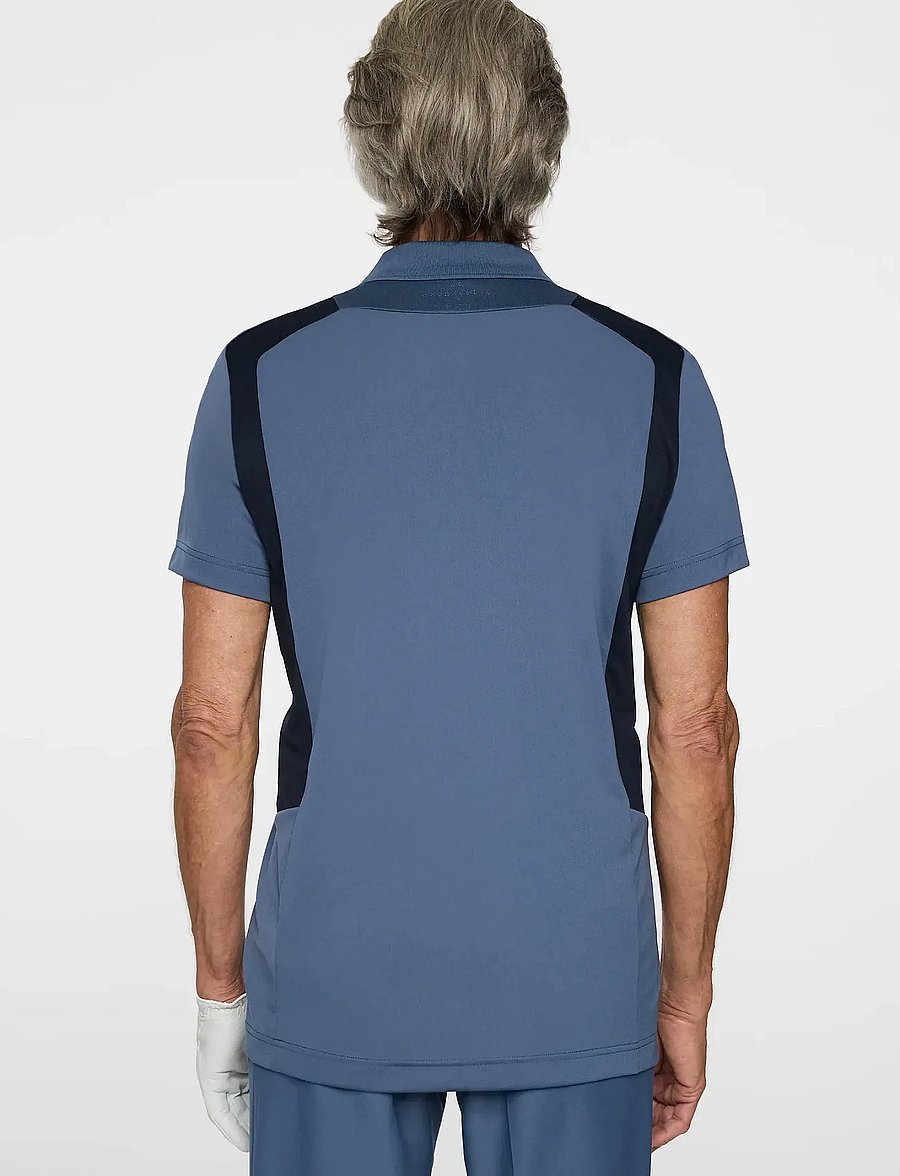 J. Lindeberg - Legacy Polo - vintage indigo - 3