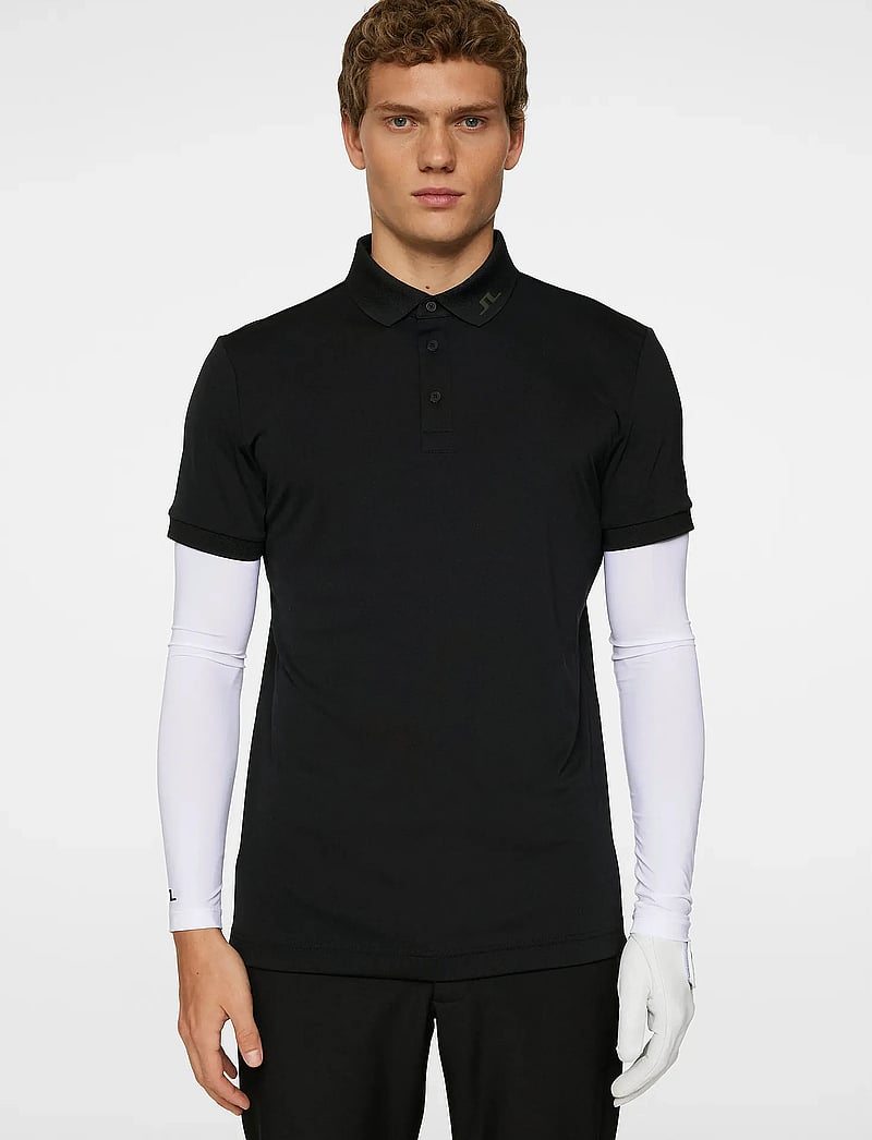 J. Lindeberg - KV Print Polo - alussärgid ja t-särgid - black - 0
