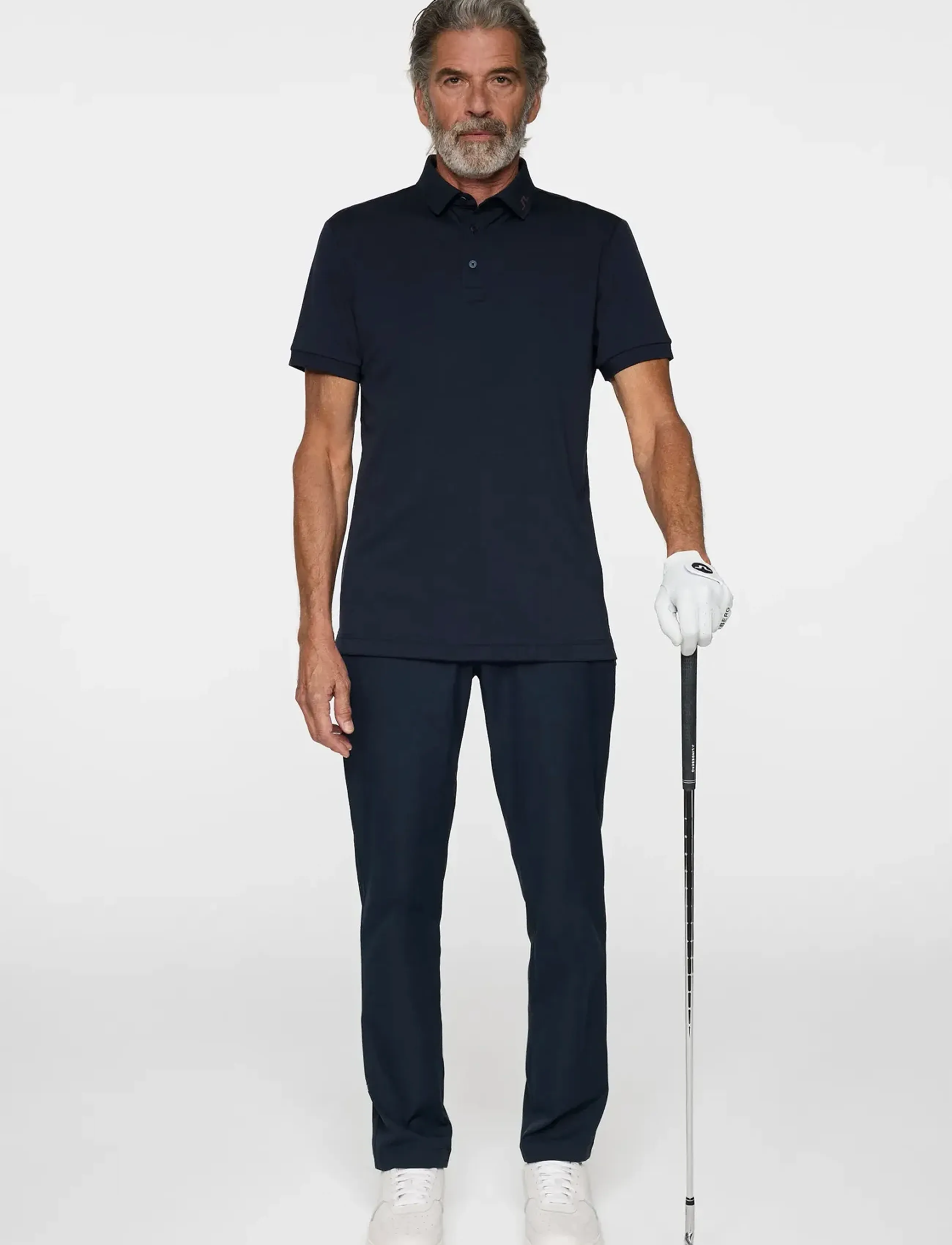 J. Lindeberg - KV Print Polo - toppar & t-shirts - jl navy - 4