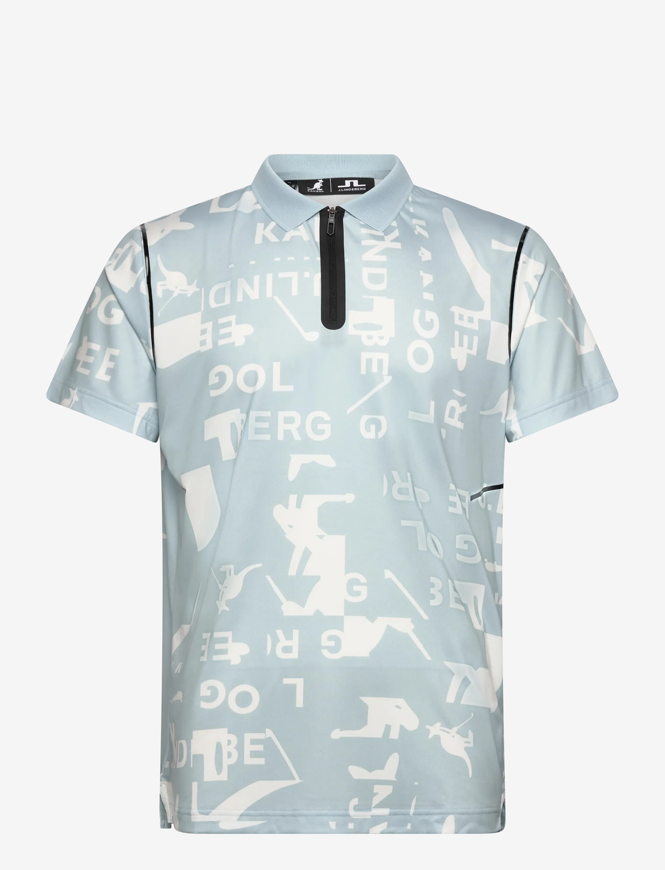 J. Lindeberg - Miro Print Polo - alussärgid ja t-särgid - jl kangol wintersky white m - 1