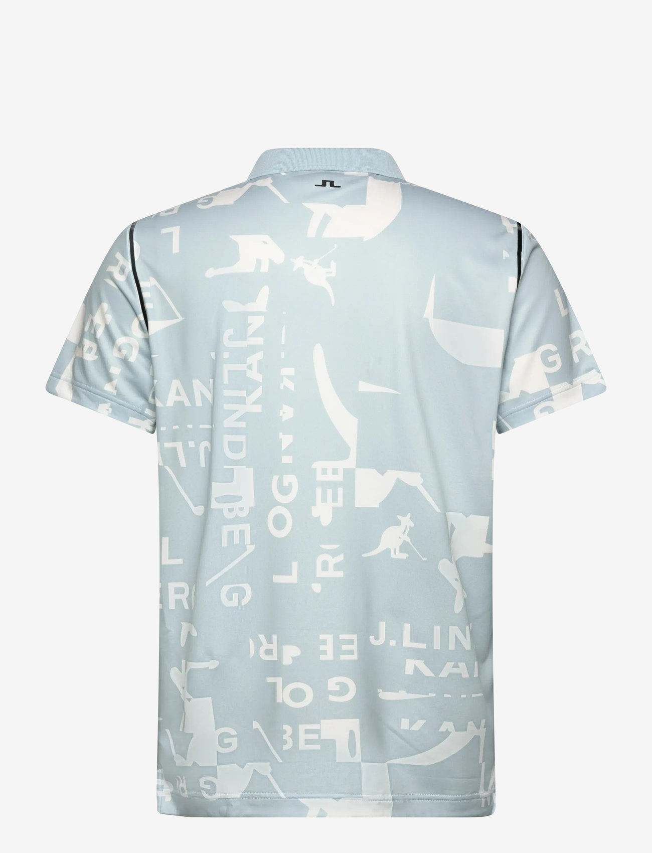 J. Lindeberg - Miro Print Polo - alussärgid ja t-särgid - jl kangol wintersky white m - 2