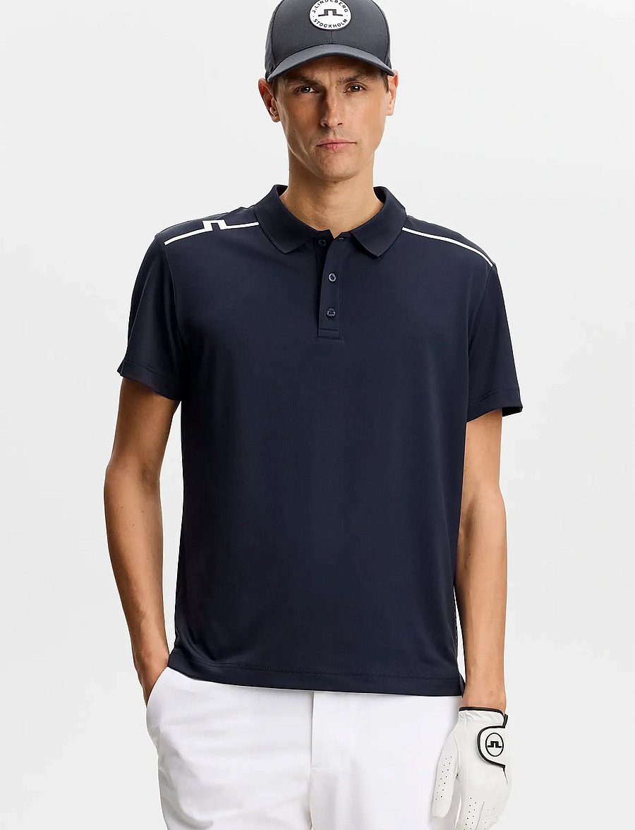 J. Lindeberg - Lionel Polo - oberteile & t-shirts - jl navy - 0