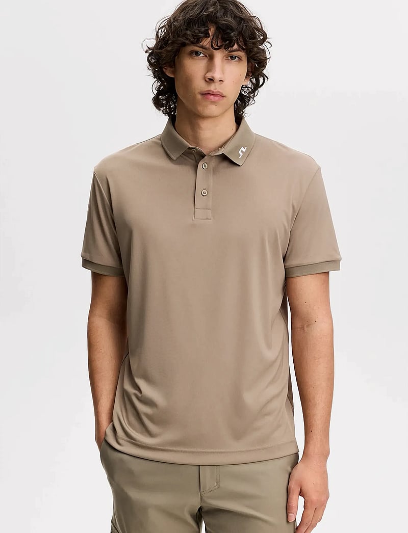 J. Lindeberg - KV Polo - toppe & t-shirts - brindle - 0