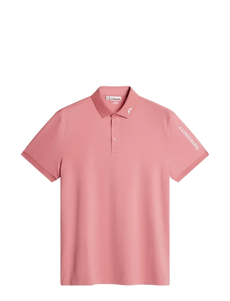 J. Lindeberg - Tour Tech Polo - toppe & t-shirts - flamingo plume - 0