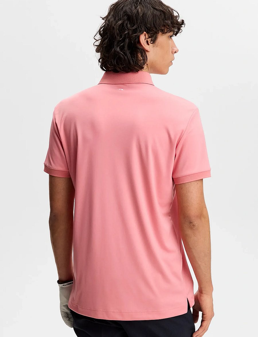 J. Lindeberg - Tour Tech Polo - toppar & t-shirts - flamingo plume - 2