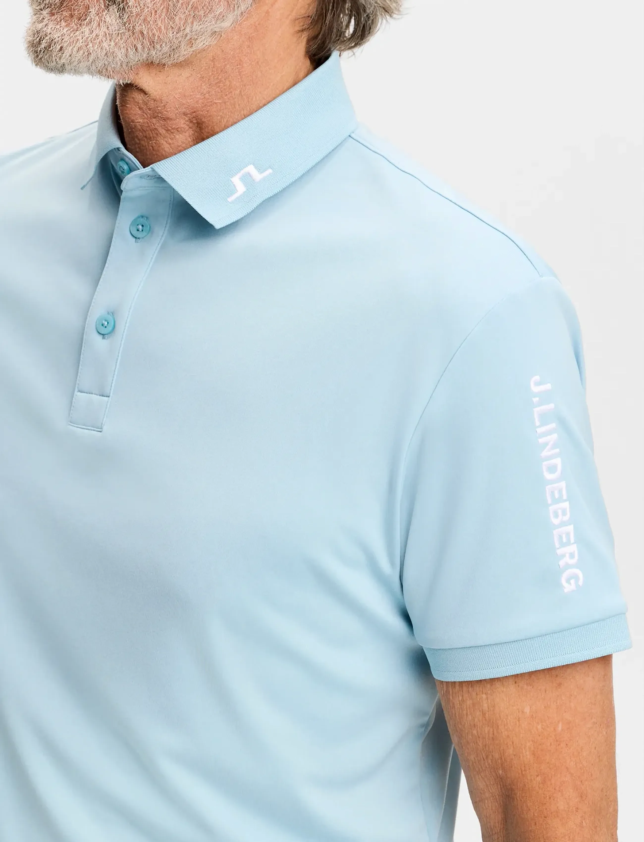 J. Lindeberg - Tour Tech Polo - polos - forget-me-not - 4