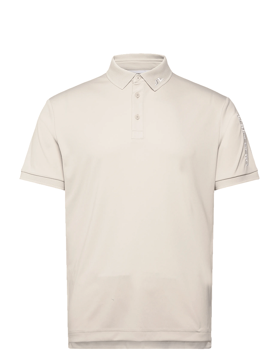 J. Lindeberg - Tour Tech Polo - toppar & t-shirts - moonbeam - 1