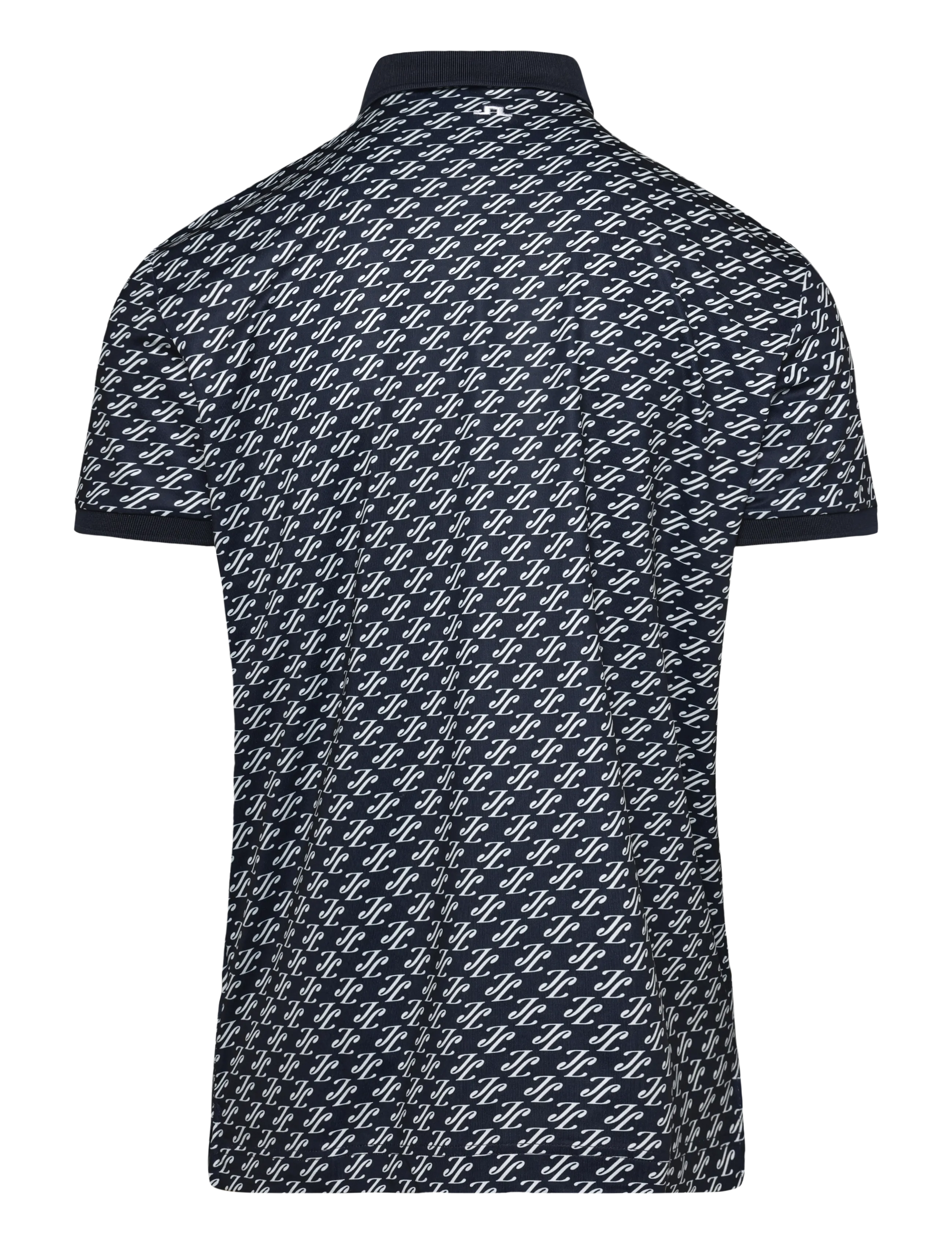 J. Lindeberg - Tour Tech Print Polo - oberteile & t-shirts - cardi jacquard s - jl navy - 1