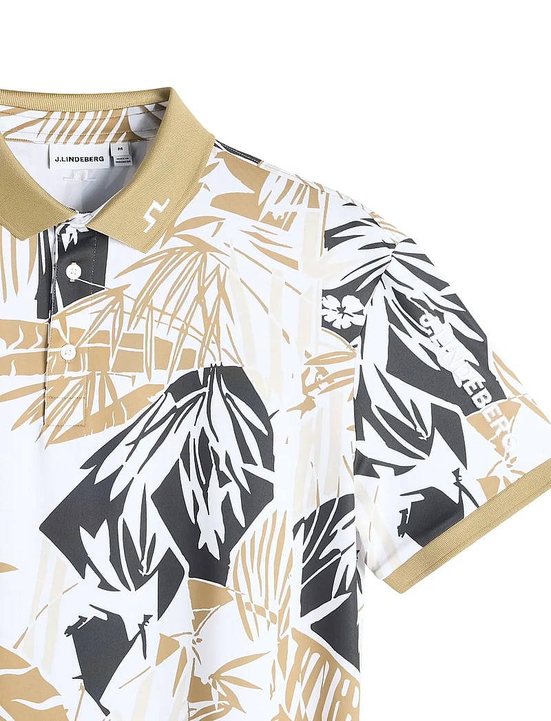 J. Lindeberg - Tour Tech Print Polo - oberteile & t-shirts - grove kelp l - 5