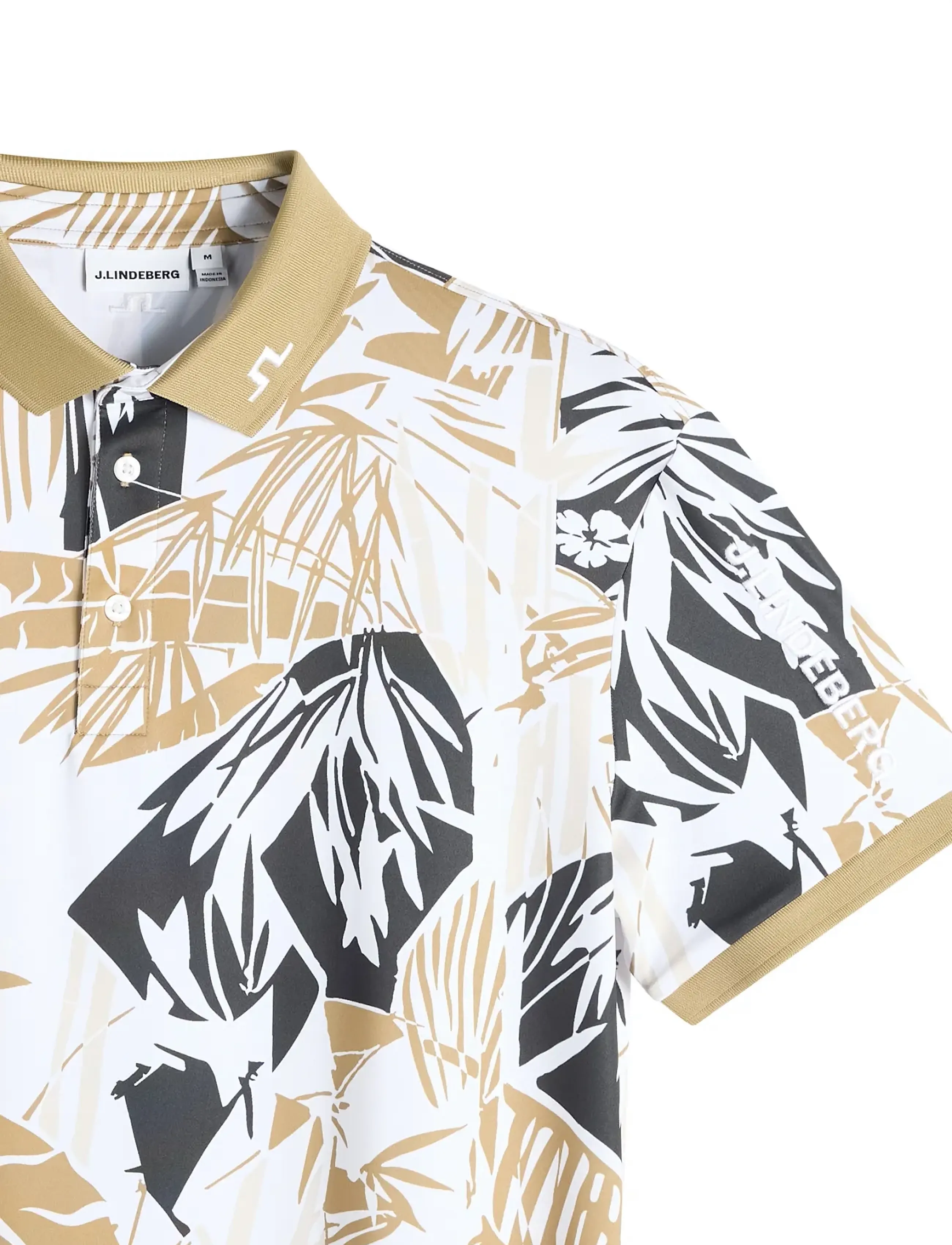 J. Lindeberg - Tour Tech Print Polo - polos - grove kelp l - 5