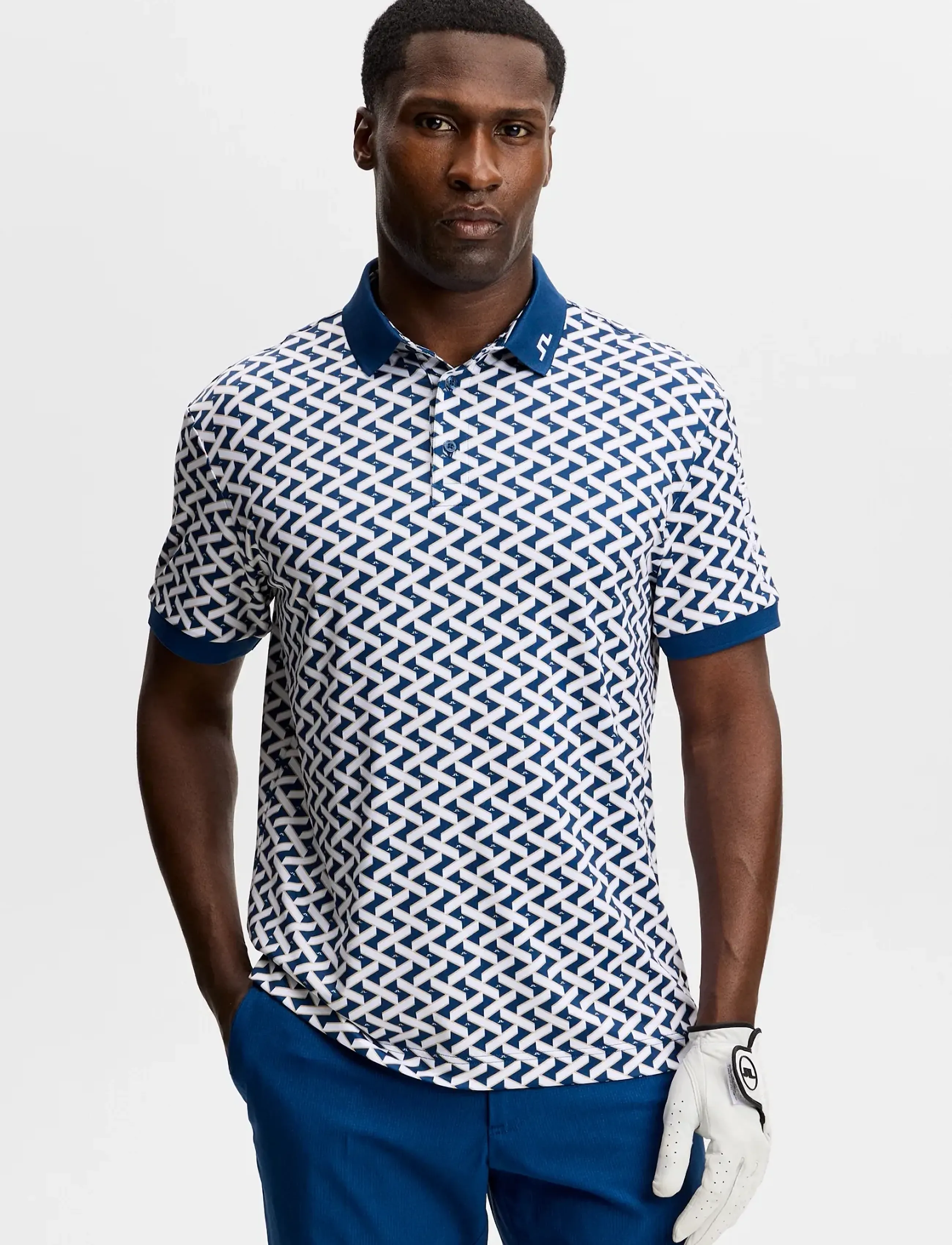 J. Lindeberg Tour Tech Print Polo - Pakkumised - LADDER ESTATE WHITE S / white