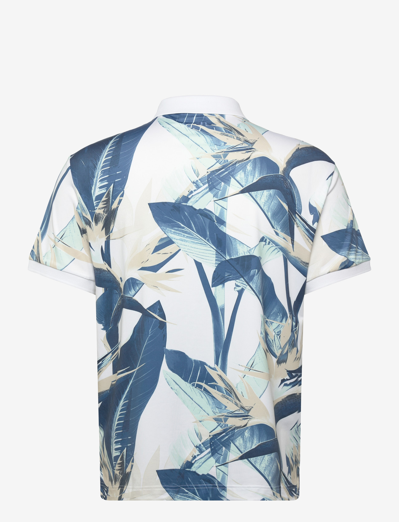J. Lindeberg - Tour Tech Print Polo - oberteile & t-shirts - paradise skylight m - 2