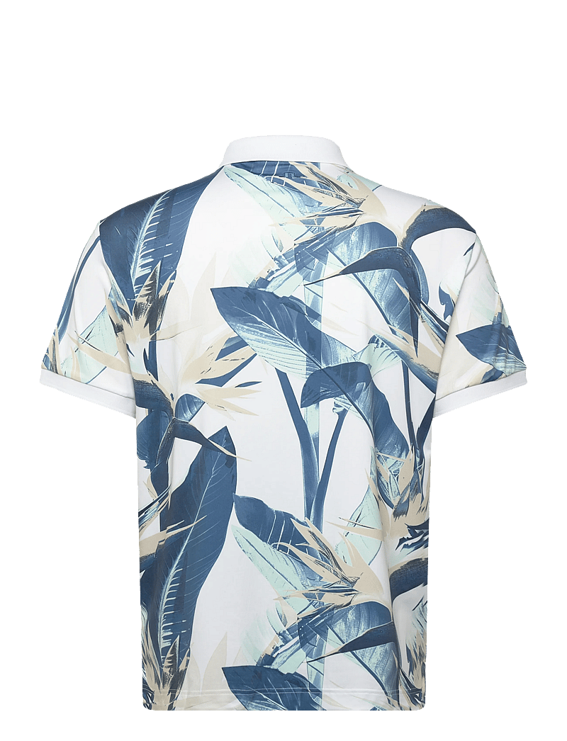 J. Lindeberg - Tour Tech Print Polo - oberteile & t-shirts - paradise skylight m - 2
